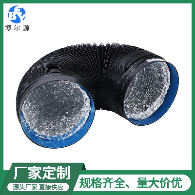 厂家定制厨房油烟机排烟管 三层PVC铝箔抽气管 排气通风伸缩管道