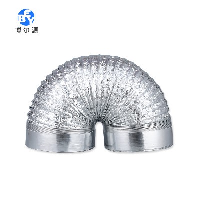 加厚排烟管加硬铝箔管抽气油烟管通风伸缩管现货铝箔烟管批发