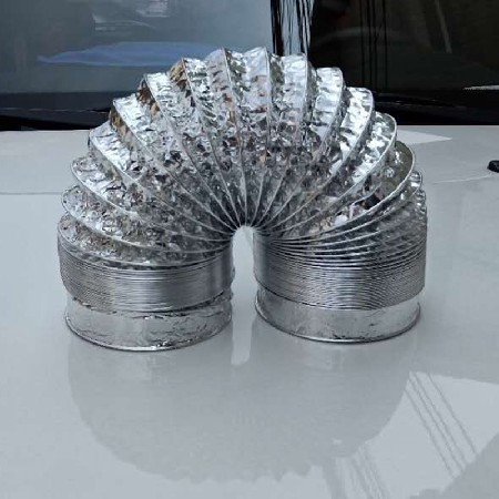 厂家60Φ-125Φ单层铝箔排烟管通风管伸缩管排风管壁挂炉烟管