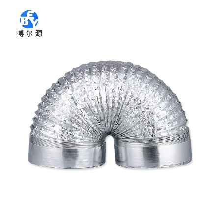 定制pvc风管铝箔管双层烟管 铝箔排烟管加厚加密加工铝箔通风管